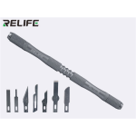 KIT BISTURI CON ASTA IN ALLUMINIO FULL METAL - 7 LAME PER RIPARAZIONE CPU DI ALTA PRECISIONE RELIFE RL-101B
