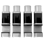 SET PINZA CLIP REGOLABILE IN METALLO - 4 PEZZI