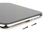 VITI PER CONNETTORE DI RICARICA IPHONE X NERO - 2 PEZZI 