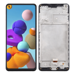 DISPLAY - LCD COMPATIBILE SAMSUNG GALAXY A21S NERO CON FRAME A217F  