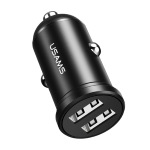 CARICABATTERIE DA AUTO DOPPIA USB NERO US-CC114 C20 USAMS