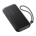 POWER BANK DOPPIA USB DISPLAY DIGITALE CON CORDONCINO 10000mAh US-CD150 PB56 NERO USAMS