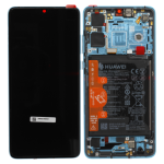 LCD DISPLAY HUAWEI SERVICE PACK P30 NEW EDITION AURORA BLU CON FRAME E BATTERIA
