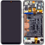 LCD DISPLAY HUAWEI SERVICE PACK P30 LITE NEW EDITION 2020 MIDNIGHT NERO BLACK CON FRAME E BATTERIA 02353FPX