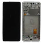 DISPLAY LCD SAMSUNG SERVICE PACK SM-G780 - SM-G781 - S20 FE 5G CLOUD WHITE BIANCO CON FRAME 