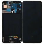 DISPLAY LCD SAMSUNG SERVICE PACK SM-A505 - A50 NERO CON FRAME