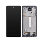 DISPLAY LCD SAMSUNG SERVICE PACK A52 4G / 5G 2021 NERO CON FRAME - SM-A525F / SM-A526