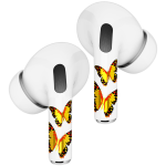 ADESIVO - STICKER PER AURICOLARI AIRPODS PRO / AIRPODS PRO 2 SKIN FARFALLE GOLD ROCKMAX