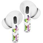ADESIVO - STICKER PER AURICOLARI AIRPODS PRO / AIRPODS PRO 2 SKIN FARFALLE HOLOGRAPHIC ROCKMAX