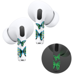 ADESIVO - STICKER PER AURICOLARI AIRPODS PRO / AIRPODS PRO 2 SKIN FARFALLE GLOW ROCKMAX
