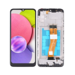 DISPLAY - LCD COMPATIBILE SAMSUNG GALAXY A03S NERO CON FRAME (BIG GLASS) SM-A037G