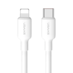CAVO DI RICARICA A CARICA VELOCE TYPE-C / LIGHTNING BIANCO US-SJ610 U84 20W USAMS
