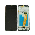 DISPLAY - LCD COMPATIBILE SAMSUNG GALAXY A02S 2020 NERO CON FRAME (SMALL GLASS) SM-A025/DS