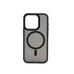 COVER IN POLICARBONATO SATINATO E TPU PER IPHONE 15 NERO