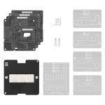 SUPPORTO + STENCIL PER REBALLING DA IPHONE X AD IPHONE 16 0.12MM AMAOE - 18 IN 1