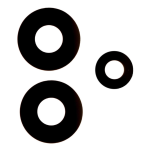 TRIPLO VETRO VETRINO FOTOCAMERA POSTERIORE XIAOMI REDMI NOTE 12 4G NERO 23021RAA2Y 
