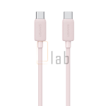 CAVO DI RICARICA TYPE-C / TYPE-C A RIGHE ROSA 1M 60W US-SJ691 USAMS