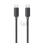 CAVO DI RICARICA TYPE-C / TYPE-C A RIGHE NERO 3M 60W US-SJ701 USAMS