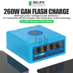 CARICABATTERIE 5 PORTE + RICARICA WIRELESS 260W RL-304R RELIFE