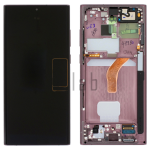 SM-S908 - S22 ULTRA 5G BORDEAUX BURGUNDY LCD DISPLAY CON FRAME SAMSUNG SERVICE PACK ORIGINALE