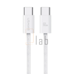 CAVO DI RICARICA A CARICA VELOCE TYPE-C / TYPE-C 60W 1.2M BIANCO US-SJ656 USAMS