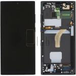 DISPLAY LCD SAMSUNG SERVICE PACK S22 ULTRA 5G 2022 - S908 BLACK NERO