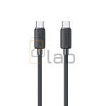 CAVO DI RICARICA TYPE-C / TYPE-C A RIGHE NERO 1M 60W US-SJ691 USAMS
