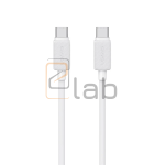 CAVO DI RICARICA TYPE-C / TYPE-C A RIGHE BIANCO 1M 60W US-SJ691 USAMS