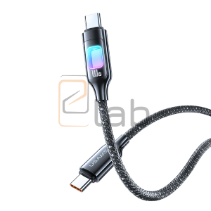 CAVO DI RICARICA TYPE-C / TYPE-C IN LEGA DI ZINCO CON LUCE COLORATA 100W 1.2M TARNISH US-SJ750 USAMS