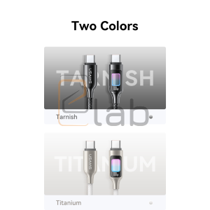 CAVO DI RICARICA TYPE-C / TYPE-C IN LEGA DI ZINCO CON LUCE COLORATA 100W 1.2M TARNISH US-SJ750 USAMS