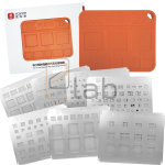 MINI TAPPETINO - MINI PAD IN SILICONE + STENCIL PER REBALLING IC DA IPHONE 8 AD IPHONE 15 PRO MAX  YCS SLD01
