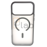 COVER IN POLICARBONATO SATINATO E TPU PER IPHONE 17 PRO MAX GRIGIO CHIARO