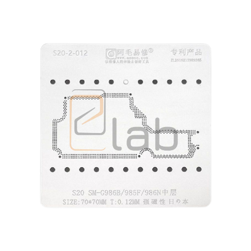 STENCIL PER REBALLING LAYER SAMSUNG S20 PLUS 5G AMAOE