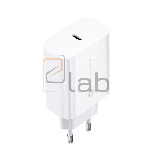 CARICABATTERIE COMPLETO A CARICA RAPIDA TYPE-C BIANCO PD 25W FORCELL