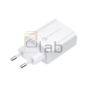 CARICABATTERIE COMPLETO A CARICA RAPIDA TYPE-C BIANCO PD 25W FORCELL