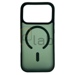 COVER IN POLICARBONATO SATINATO E TPU PER IPHONE 17 PRO VERDE MILITARE