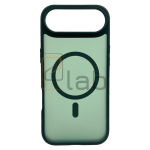 COVER IN POLICARBONATO SATINATO E TPU PER IPHONE 17 AIR VERDE MILITARE