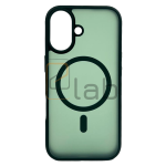 COVER IN POLICARBONATO SATINATO E TPU PER IPHONE 17 VERDE MILITARE