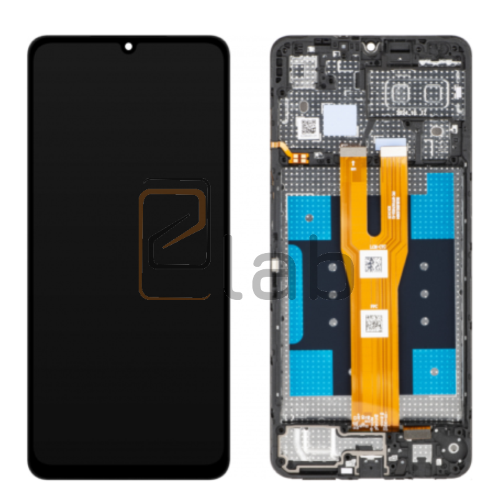 DISPLAY LCD SAMSUNG SERVICE PACK A06 4G 2024 NERO CON FRAME SM-A065F