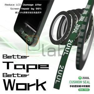 NASTRO BIADESIVO NERO PER FRAME DISPLAY E BACK COVER 5MM CS02 2UUL - 5 PEZZI