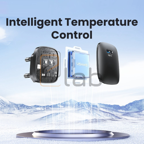 CARICABATTERIE A CARICA VELOCE TYPE-C NERO 45W US-CC323 T66 USAMS