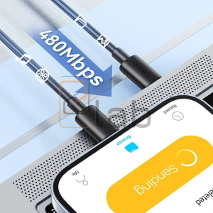 CAVO DI RICARICA TYPE-C / LIGHTNING NERO 30W US-SJ712 USAMS