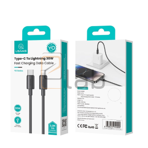 CAVO DI RICARICA TYPE-C / LIGHTNING NERO 30W US-SJ712 USAMS