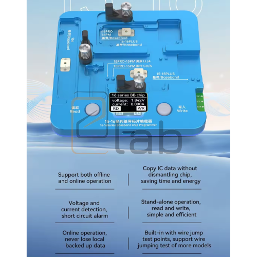 PROGRAMMATORE LETTURA E SCRITTURA BASEBAND SERIE IPHONE 15 - 16 BLE-15-16 JC