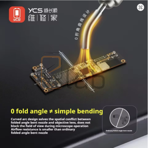 SET UGELLI CURVI PER PISTOLA AD ARIA CALDA 5MM - 6MM - 8MM -10MM YCS