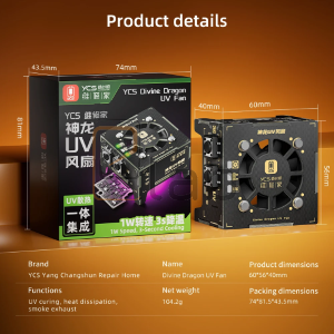 DIVINE DRAGON - LAMPADA UV CON VENTOLA DI RAFFREDDAMENTO YCS