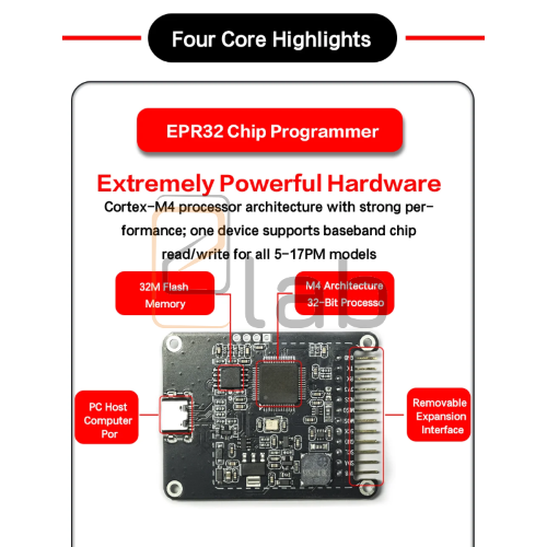 PROGRAMMATORE  i2C EPR32 PER IPHONE / IPAD / MACBOOK / TELEFONI ANDROID