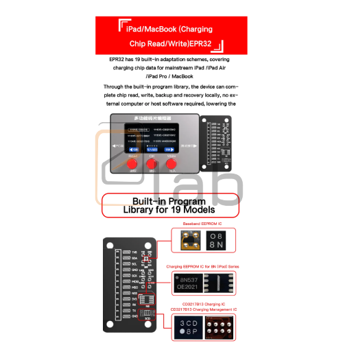 PROGRAMMATORE  i2C EPR32 PER IPHONE / IPAD / MACBOOK / TELEFONI ANDROID