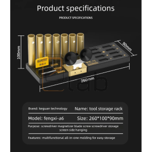 SUPPORTO DA BANCO MULTIFUNZIONALE ORGANIZER CACCIAVITI KEGUAN A6 