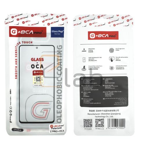VETRO + OCA + POLARIZZATA IPHONE 17 PRO G+OCA PRO